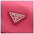 PRADA Triangle Logo Nylon Leather Drawstring Pouch Pink 1N0369 - view 16