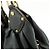 Borsa a tracolla Louis Vuitton Monogram Mahina L in pelle Noir Black M95765 - vista 14
