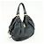 Borsa a tracolla Louis Vuitton Monogram Mahina L in pelle Noir Black M95765 - vista 4