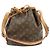 Borsa a tracolla Louis Vuitton Monogram Petit Noe Brown M42226