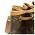 Borsa a tracolla Louis Vuitton Monogram Petit Noe Brown M42226 - vista 15