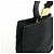 Salvatore Ferragamo Ferragamo Vara Canvas Leder Tiered Handtasche Pouch Schwarz - Ansicht 13
