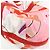 Hermès HERMES Cabas Drapeaux Au Vent Bolso de Playa de Algodón Tote Bag Rosa Rojo Blanco - vista 14