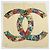 Sciarpa CHANEL COCO Mark 100% seta Motivo Gioielli Beige Multicolor - vista 2