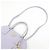 Borsa 2Way PRADA Triangle Logo Promenado in pelle Saffiano Purple BN2567 - vista 6
