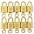 Louis Vuitton Lot de 10 Cadenas et Clés en Métal Gold