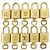 Louis Vuitton Lot de 10 Cadenas et Clés en Métal Or