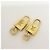 Louis Vuitton Lot de 10 Cadenas et Clés en Métal Or - vue 11