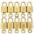 Louis Vuitton Lot de 10 Cadenas et Clés en Métal Gold