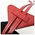 PRADA Triangle Logo Saffiano Leather Loop Tie Red - Ansicht 10