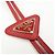 PRADA Triangle Logo Saffiano Leather Loop Tie Red - Ansicht 11