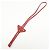 PRADA Triangle Logo Saffiano Leather Loop Tie Red - Ansicht 4