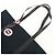 FENDI Borsa Tote e Borsa a Spalla in Tela Zucchino e Pelle Nera 8BH215 - vista 6