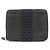 Hermès HERMES Portafoglio Herline PM Nylon Canvas Pelle Cerniera Grigio Nero