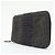 Hermès HERMES Portafoglio Herline PM Nylon Canvas Pelle Cerniera Grigio Nero - vista 3