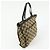 Borsa Tote LOEWE Anagram in tela jacquard e pelle Beige Black - vista 4