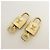 Louis Vuitton Lot de 10 Cadenas et Clés en Métal Or - vue 3