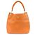 Borsa a spalla in pelle con logo PRADA Borsa Tote Borsa a mano Arancione BR4829