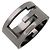 Anello GUCCI G-Outcut SV925 Nero Argento 224031 US8.5 EU58 HK18
