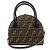 Borsa a mano e a tracolla 2Way FENDI in tela Zucca e pelle Marrone Nero