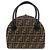 Borsa a mano e a tracolla 2Way FENDI in tela Zucca e pelle Marrone Nero - vista 2