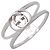 GUCCI Interlocking G SV925 Silver #9 US4.5 EU48 HK10 298036