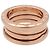 Bulgari Anello BVLGARI B-Zero1 3Band K18 750PG Oro Rosa #49 US4.5 EU49 HK10 - vista 4