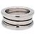 Bulgari Anello BVLGARI B-Zero1 3Band K18 750WG Oro Bianco #46 US3.5 EU45 HK7 - vista 2