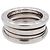 Bulgari Anello BVLGARI B-Zero1 3Band K18 750WG Oro Bianco #46 US3.5 EU45 HK7 - vista 4