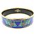 Hermès HERMES Email GM Bracciale Rigido Placcato Oro Blu Multicolor