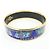 Hermès HERMES Email GM Bracciale Rigido Placcato Oro Blu Multicolor - vista 4