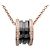 Bulgari Collana BVLGARI B-zero1 Diamanti K18 750PG Ceramica Oro Rosa Nero