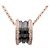Bulgari Collana BVLGARI B-zero1 Diamanti K18 750PG Ceramica Oro Rosa Nero - vista 2