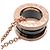 Bulgari Collana BVLGARI B-zero1 Diamanti K18 750PG Ceramica Oro Rosa Nero - vista 4