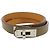 Hermès Bracciale HERMES Leather Kelly Double Tour B Stamped Greige