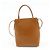 Chloé Chloe Micro Tote Bag Pelle Borsa 2Way Borsa a Spalla Borsa a Mano Camel - vista 2