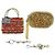 Autre Marque ANTEPRIMA Set di 4 pochette e charm per borsa in PVC Wire Silver Gold