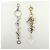 Autre Marque ANTEPRIMA Set di 4 pochette e charm per borsa in PVC Wire Silver Gold - vista 16