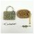 Autre Marque ANTEPRIMA Set di 4 pochette e charm per borsa in PVC Wire Silver Gold - vista 2