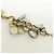 Autre Marque ANTEPRIMA Set di 4 pochette e charm per borsa in PVC Wire Silver Gold - vista 23