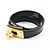 Hermès Bracciale HERMES Kelly Double Tour in pelle con marchio F Nero - vista 3