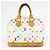 Borsa a mano Louis Vuitton Monogram Multicolor Alma PM Blanc M92647 - vista 2