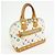 Borsa a mano Louis Vuitton Monogram Multicolor Alma PM Blanc M92647 - vista 4