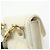 Céline Borsa a spalla e crossbody CELINE Triomphe in pelle e pelliccia di coniglio, Ivory - vista 15