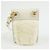 Céline Borsa a spalla e crossbody CELINE Triomphe in pelle e pelliccia di coniglio, Ivory - vista 2