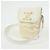 Céline Borsa a spalla e crossbody CELINE Triomphe in pelle e pelliccia di coniglio, Ivory - vista 3
