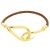 Hermès Bracciale HERMES Jumbo Choker in pelle Brown Gold