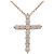 Collana Tiffany & Co Small Cross 11P Diamanti K18 750PG Oro Rosa