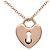 Collana Tiffany & Co Heart Lock K18 750PG Rose Gold