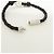Bracciale Louis Vuitton LV Circle in pelle e metallo Nero M6188 - vista 10